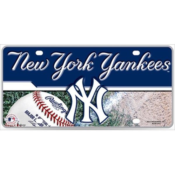 Rico Rico LP-5550 New York Yankees Metal Novelty License Plate LP-5550